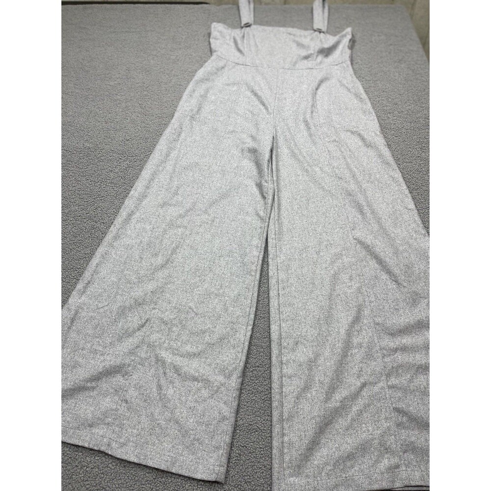 Black and Beautiful Modcloth Jumpsuit Gray Wide Leg Wool Retro Size 4XL Plus New